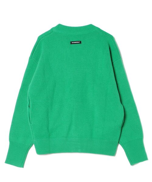 「MASONPRINCE」 ニットカーディガン X-SMALL グリーン メンズ_画像2