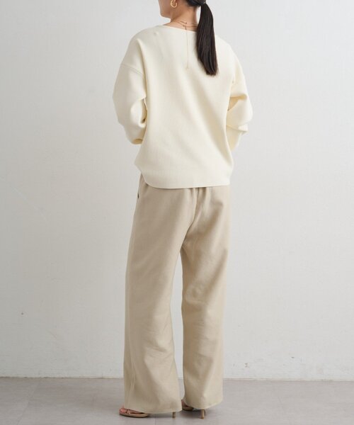 Loungedress（ラウンジドレス） パンツ 麻調合繊タックパンツ