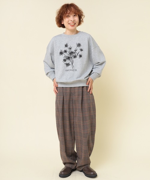 「RNA-N」 スウェットカットソー MEDIUM 杢グレー レディース_画像4