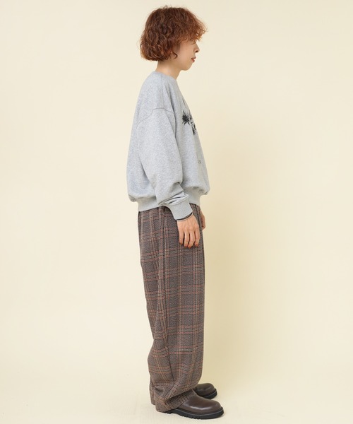 「RNA-N」 スウェットカットソー MEDIUM 杢グレー レディース_画像5