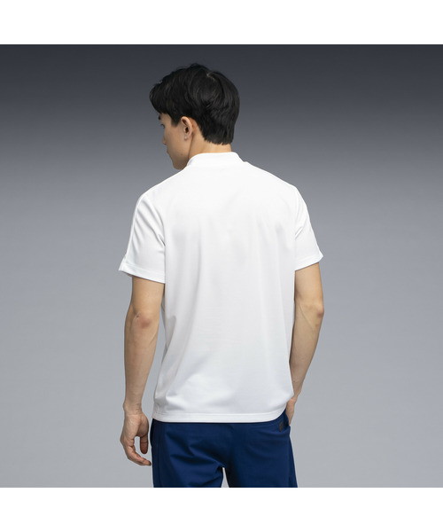 PUMA（プーマ） tシャツ メンズ ゴルフ PB ロゴ モックネック 半袖