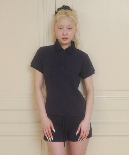 chernyy パンツ chernyy shorts / バック刺繍ロゴショートパンツ