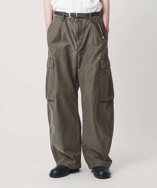 BEAUTY＆YOUTH UNITED ARROWS カーゴパンツ ピグメント バックサテン