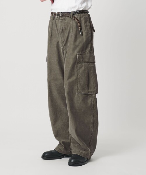 BEAUTY＆YOUTH UNITED ARROWS カーゴパンツ ピグメント バックサテン