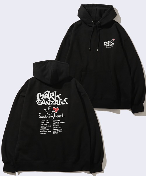 Mark Gonzales（マークゴンザレス） プルオーバーパーカー M ブラック 
