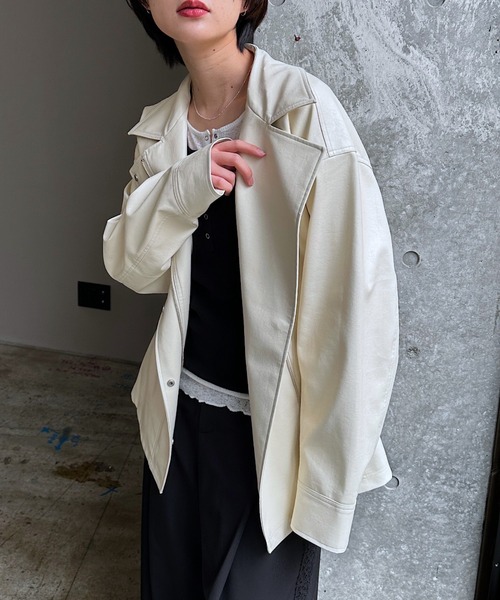 PAGEBOY（ページボーイ） レザージャケット ライダース フェイクレザー