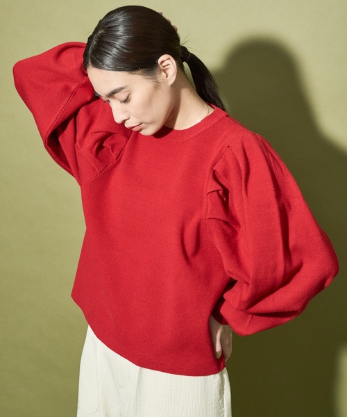 「Audrey and John Wad」 長袖ニット FREE ブルー レディース_画像3