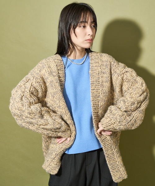 「Audrey and John Wad」 長袖ニット FREE ブルー レディース_画像10