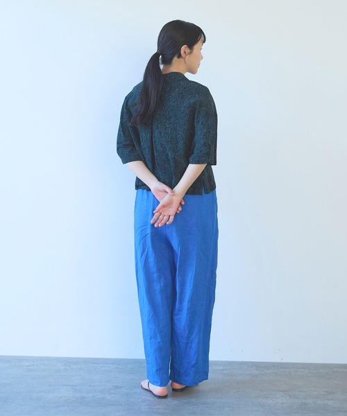 yuni ワイドパンツ パンツ 40/1 Linen easy gum tack pants レディース