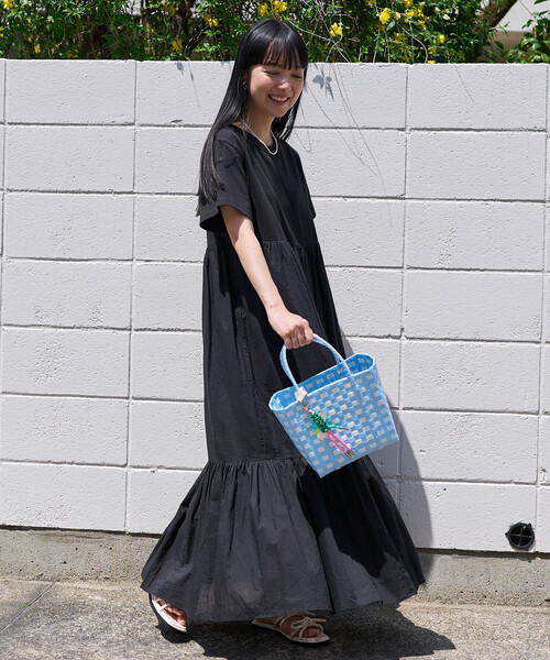 ワンピース インド ドッキング Tシャツワンピース/異素材切替ワンピースの画像