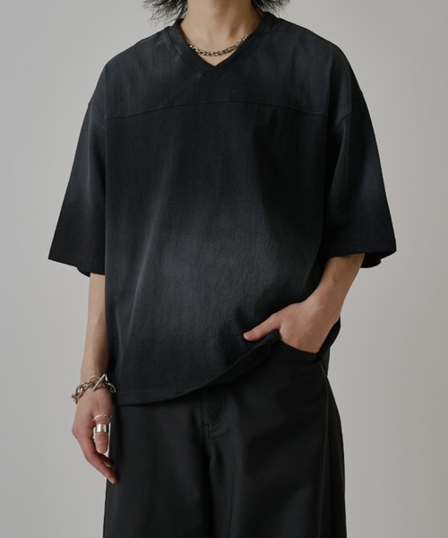 Lui's（ルイス） tシャツ グランジフットボールTシャツ メンズ