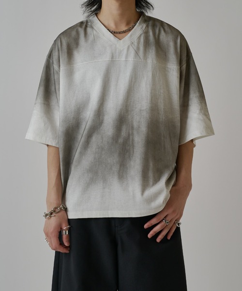 Lui's（ルイス） tシャツ グランジフットボールTシャツ メンズ