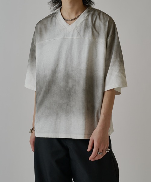 Lui's（ルイス） tシャツ グランジフットボールTシャツ メンズ