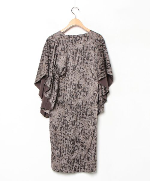 「ARCHI」 半袖ワンピース MEDIUM ブラウン レディース_画像2