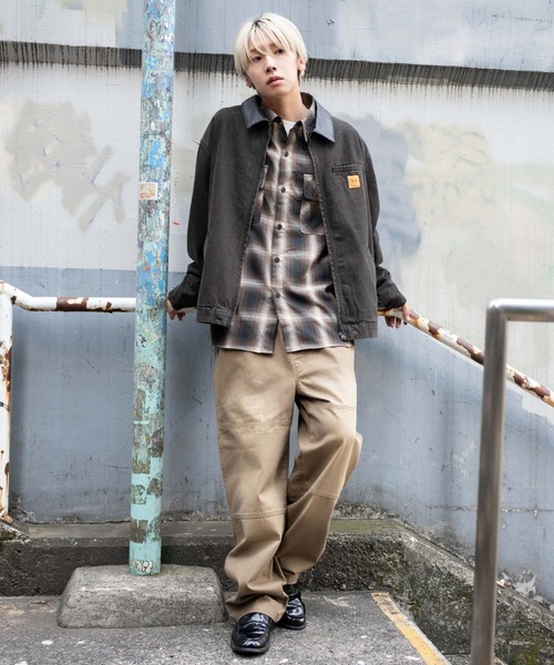 「WEGO」 デニムジャケット LARGE ベージュ メンズ_画像3