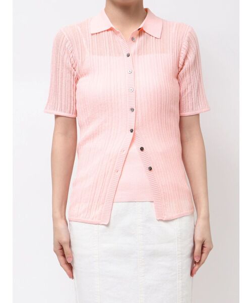 値下げ】ELENDEEK SHEER PLEATS KT TOPS ピンク SHEER PLEATS KT TOP