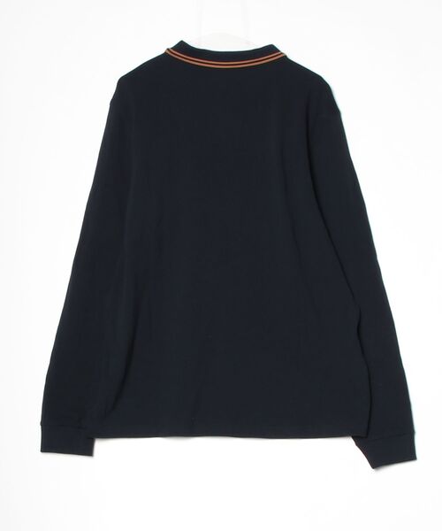 FRED PERRY（フレッドペリー） 長袖ポロシャツ - ネイビー メンズ