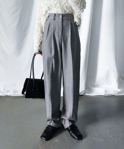 「me+em select」 パンツ MEDIUM ブラック レディース_画像2
