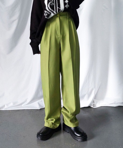 「me+em select」 パンツ MEDIUM ブラック レディース_画像7