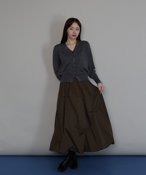 「J by blue」 ニットカーディガン MEDIUM ベージュ レディース_画像8