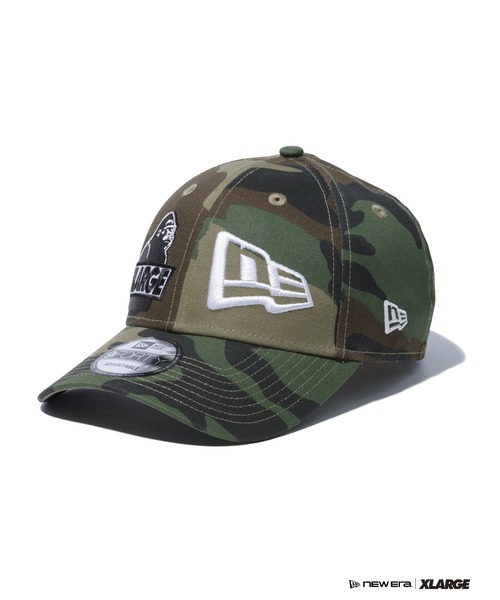 キャップ ER LOGO CAP / GREEN NEW ERA（ニューエラ） キャップ 帽子 XLARGE×NEW ERA MIX LOGO CAP