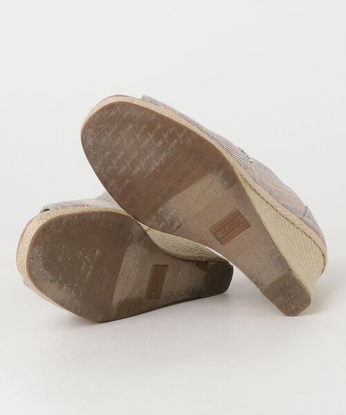 「TOMS」 ヒールサンダル - ベージュ レディース_画像3