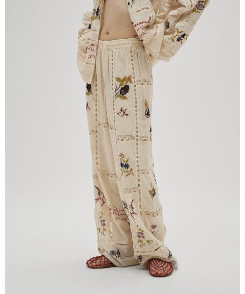 TODAYFUL パンツ Embroidery Patchwork Trousers 12610719 メンズ