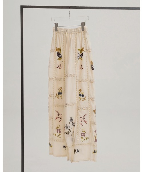 パンツ Embroidery Patchwork Trousers 12610719 メンズの画像