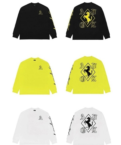 「A FEW GOOD KIDS」 長袖Tシャツ L イエロー メンズ_画像2