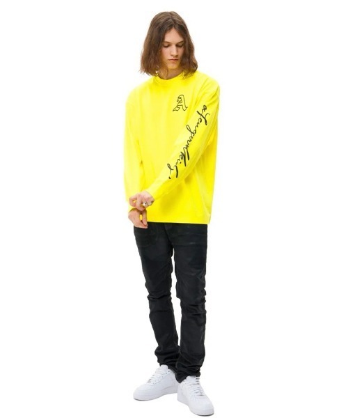 「A FEW GOOD KIDS」 長袖Tシャツ L イエロー メンズ_画像9