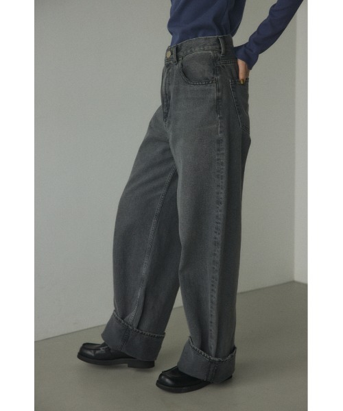 「BLACK BY MOUSSY」 デニムパンツ 24inch ブルー レディース_画像3
