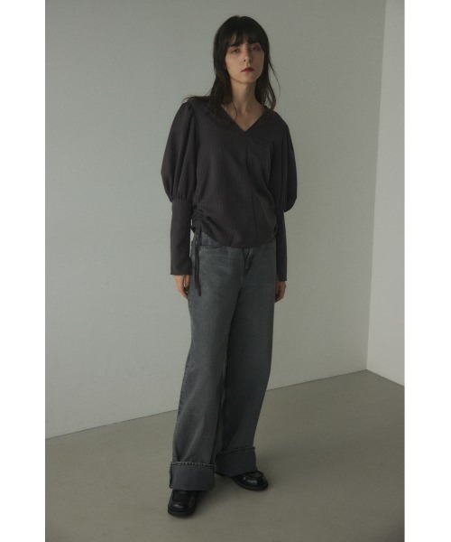 「BLACK BY MOUSSY」 デニムパンツ 24inch ブルー レディース_画像8