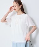 ブラウス シャツ 半袖 「S-4Lサイズ/UV...の詳細画像1