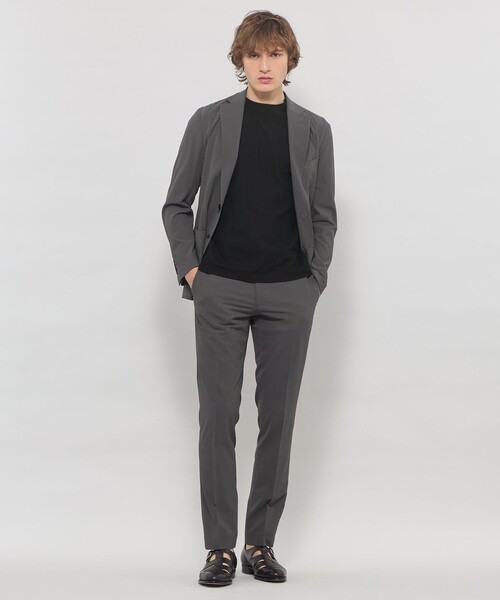 ジャケット テーラードジャケット 「WEB・一部店舗限定」「BREASY JACKET」ストレッチサッカーセットアップジャケット メンズの画像