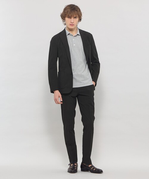ジャケット テーラードジャケット 「WEB・一部店舗限定」「BREASY JACKET」ストレッチサッカーセットアップジャケット メンズの画像