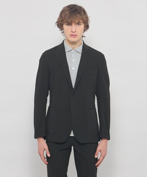 ジャケット テーラードジャケット 「WEB・一部店舗限定」「BREASY JACKET」ストレッチサッカーセットアップジャケット メンズの画像