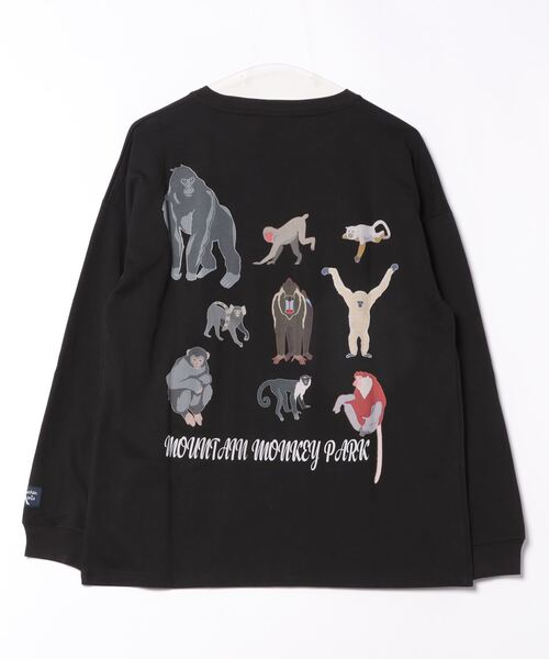「Mountain Mania」 長袖Tシャツ MEDIUM ブルー メンズ_画像2