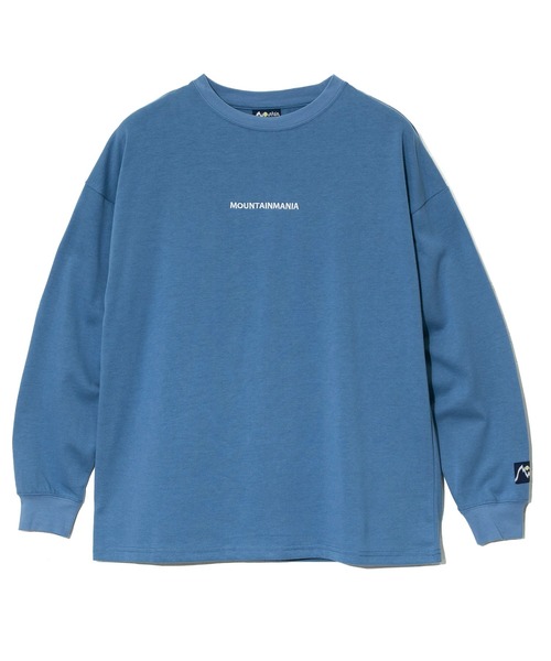 「Mountain Mania」 長袖Tシャツ MEDIUM ブルー メンズ_画像4