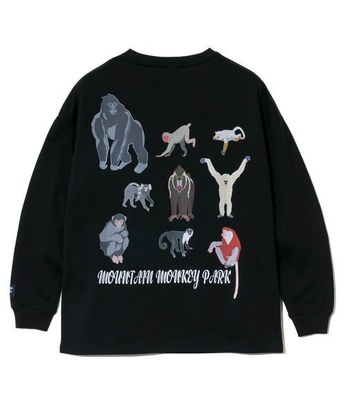 「Mountain Mania」 長袖Tシャツ MEDIUM ブルー メンズ_画像8