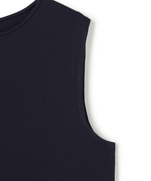 「UNFILO」 ノースリーブワンピース X-LARGE ネイビー レディース_画像9