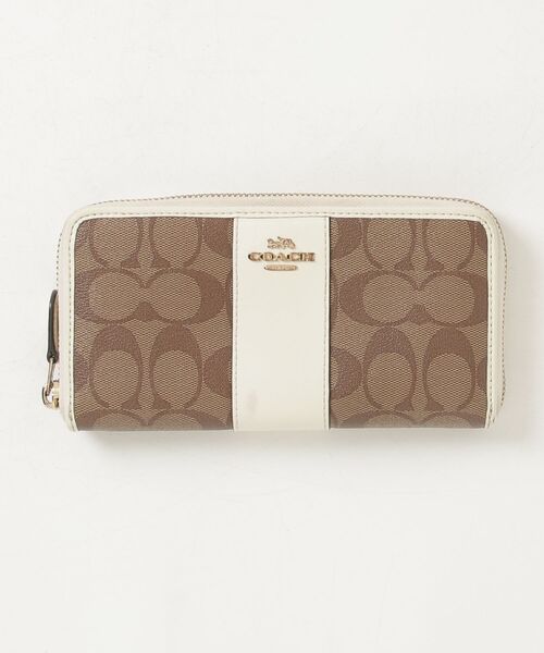 COACH（コーチ） シグネチャー柄 財布 - ブラウン レディース