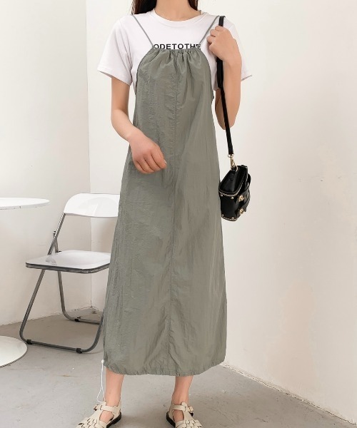 「LADY LIKE」 キャミソールワンピース M ブラック レディース_画像3