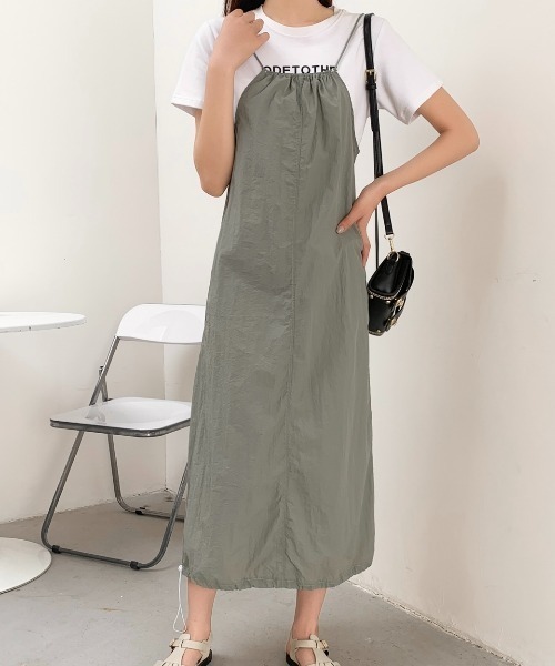 「LADY LIKE」 キャミソールワンピース M ブラック レディース_画像4