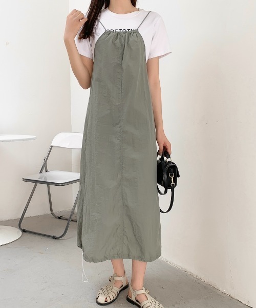 「LADY LIKE」 キャミソールワンピース M ブラック レディース_画像5