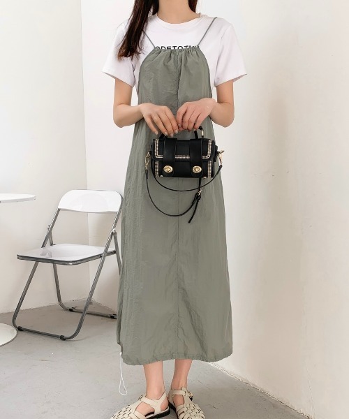 「LADY LIKE」 キャミソールワンピース M ブラック レディース_画像6