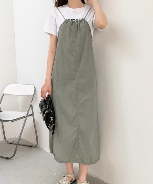 「LADY LIKE」 キャミソールワンピース M ブラック レディース_画像9
