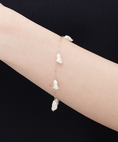 COCOSHNIK（ココシュニック） ブレスレット K10バロックパール