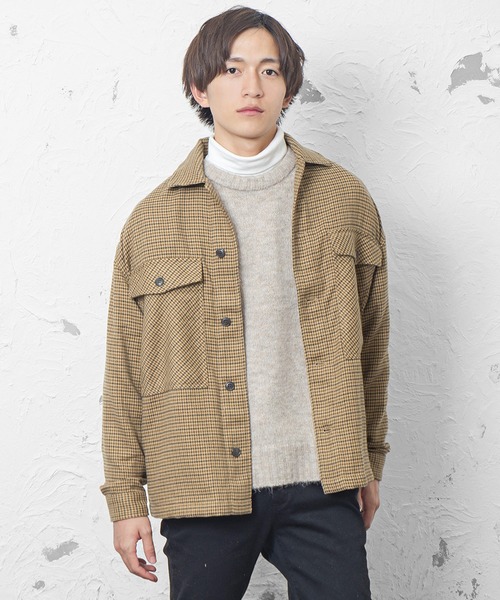ジャケット ブルゾン メンズ長袖レトロチェックルーズシルエットcpoシャツジャケット Zozotown Paypayモール店 通販 Paypayモール