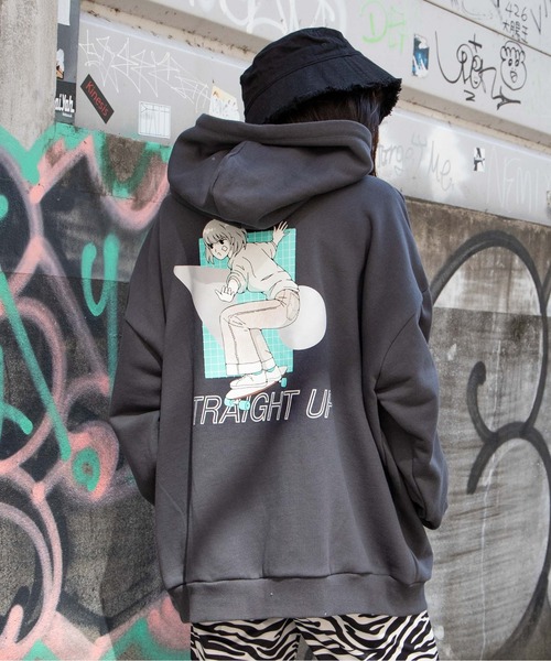 パーカー Wego ヘビーウエイトイラストロゴビッグシルエットプルパーカー Zozotown Paypayモール店 通販 Paypayモール