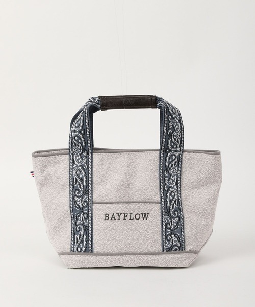 BAYFLOW（ベイフロー） トートバッグ 22FWペイズリーロゴトートM 